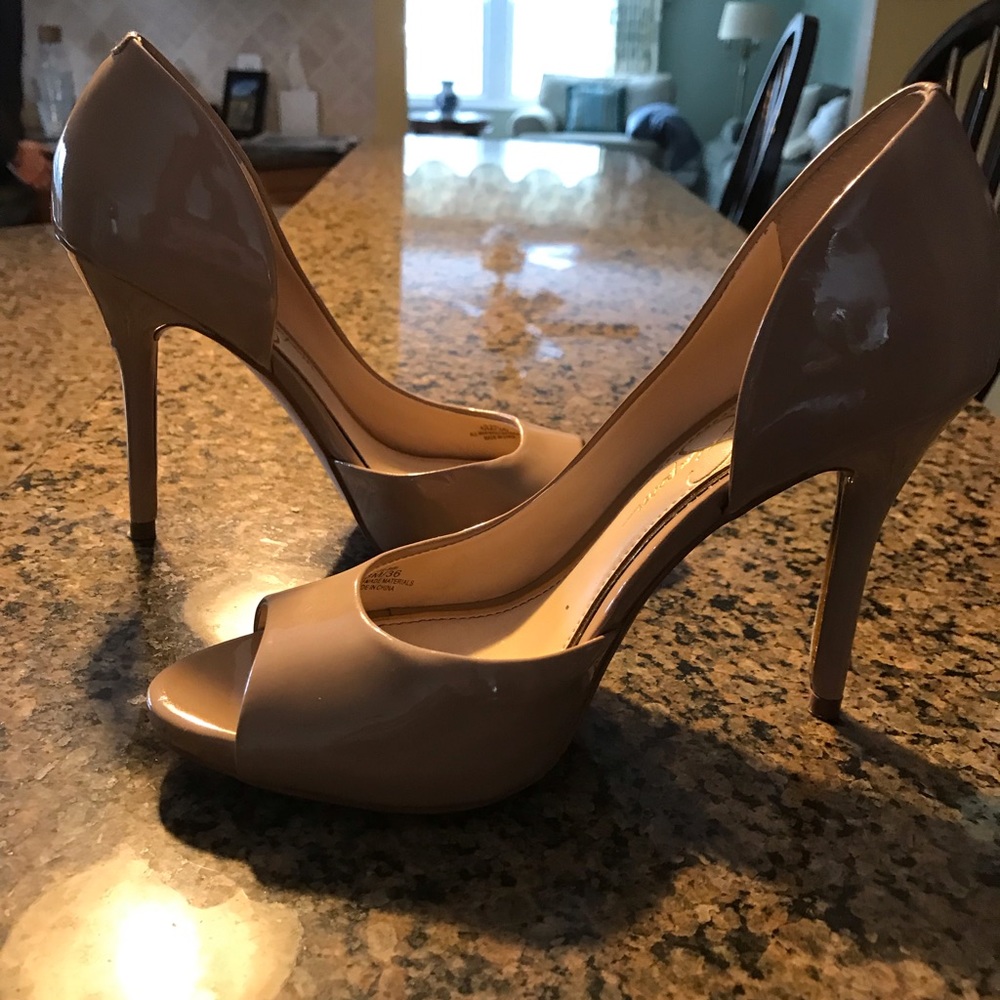 Jessica Simpson 5 inch nude heels
